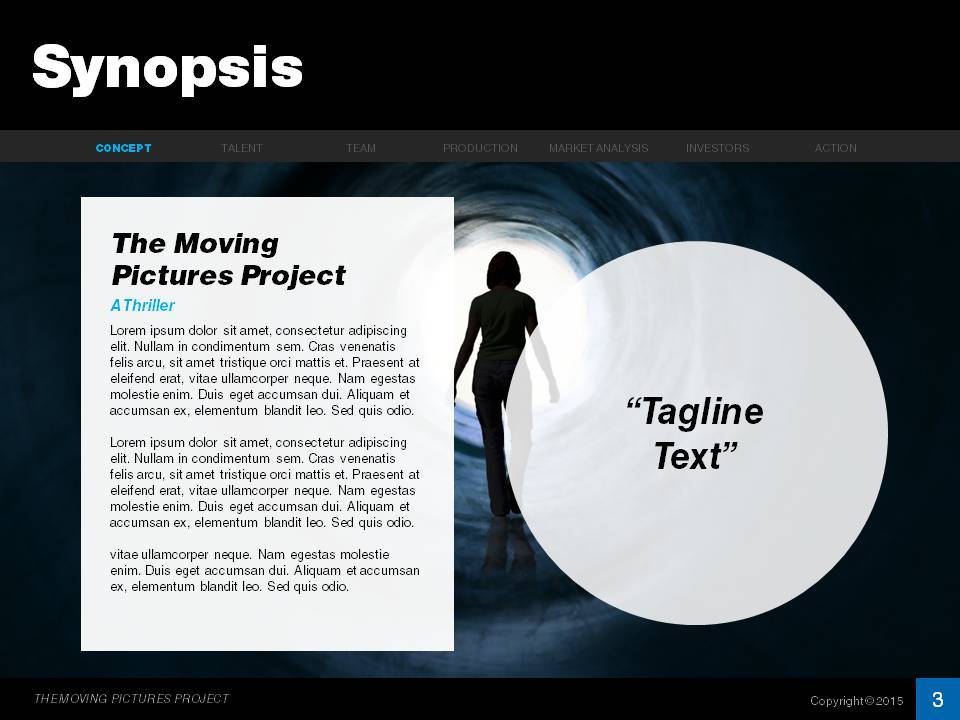 Feature Film Pitch Deck, Presentation Templates GraphicRiver